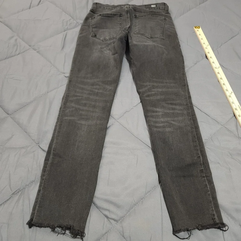 KUT from the Kloth Reese‎ Jeans Women's 00 26x26.5 Mid Rise Button Fly Raw Hem